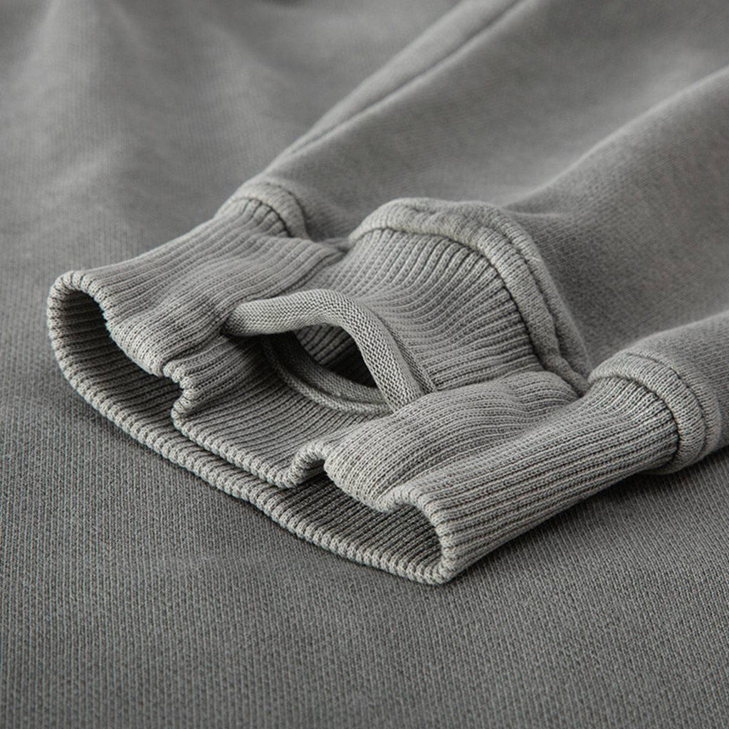 Men's Washed Slit Hem Turtleneck Hoodie