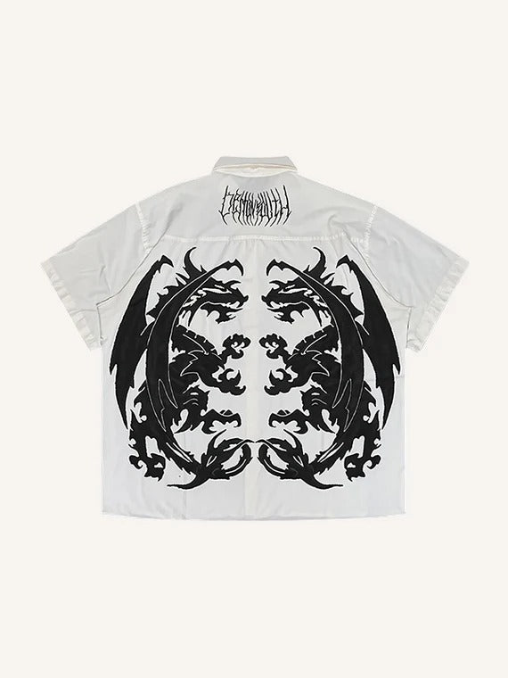 Short Sleeve Eye Button Up