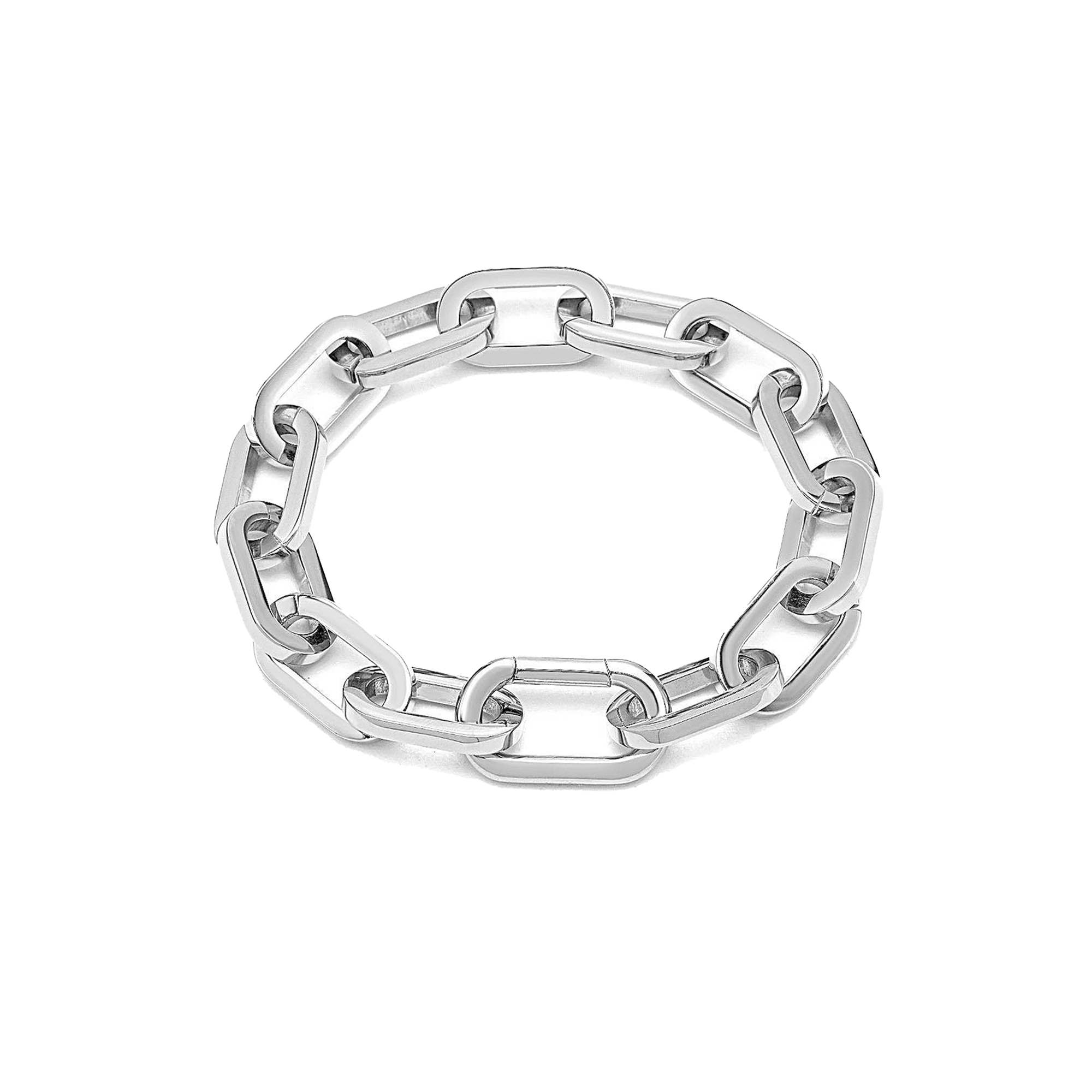 BG200W B.Tiff High Polish Paperclip Bracelet