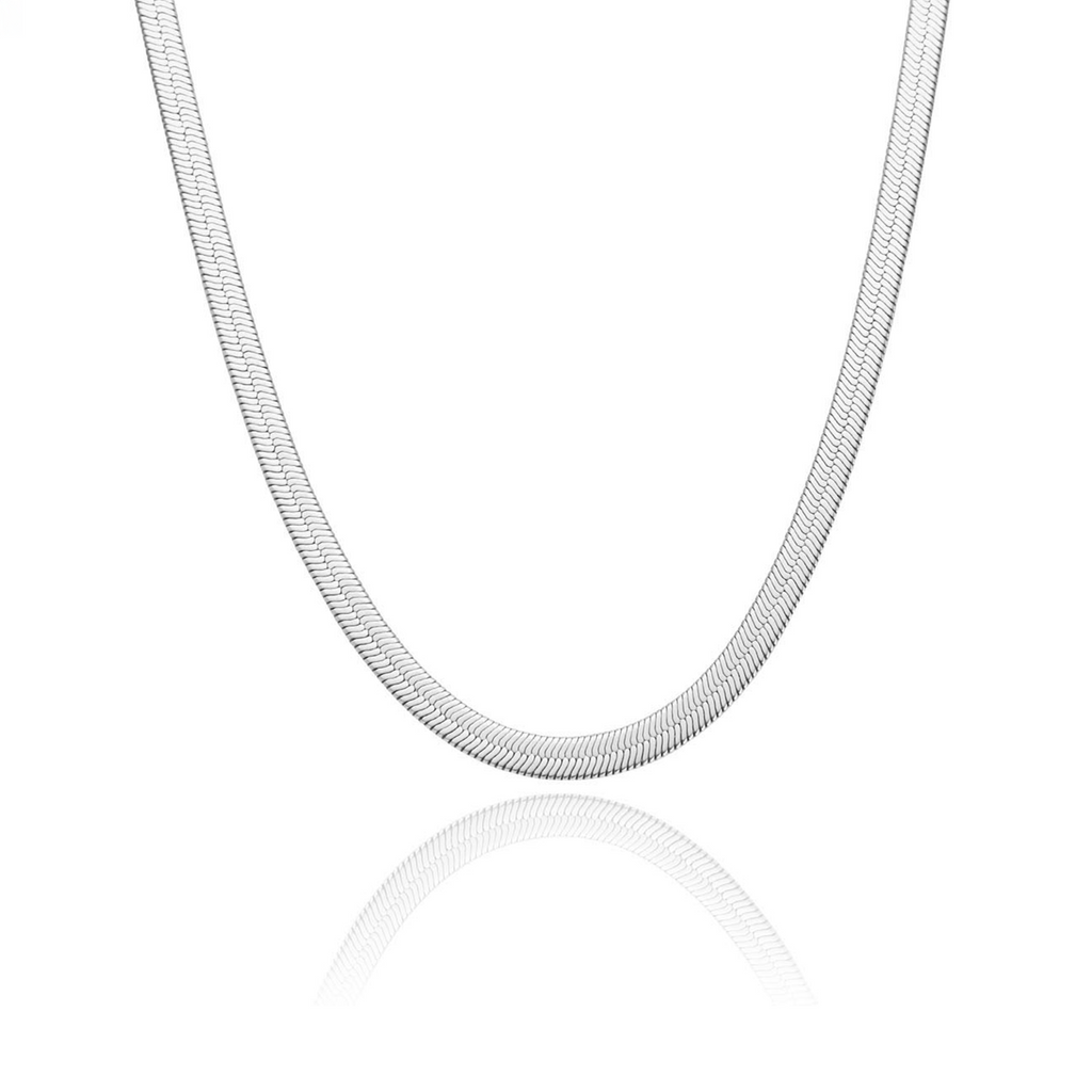 C004W B.Tiff 4mm Herringbone Chain Necklace
