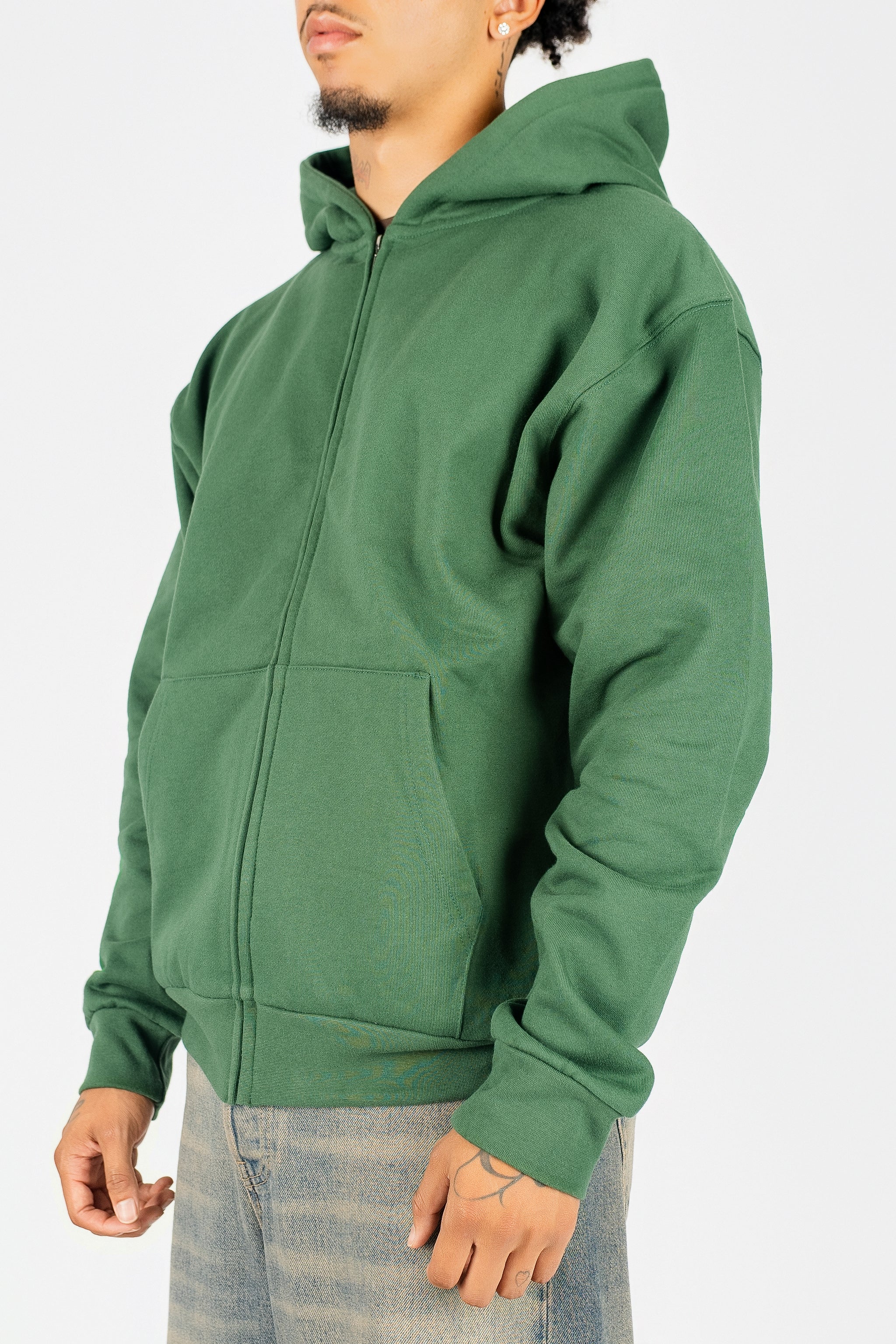 Heavyweight Zip Up - Greenhouse