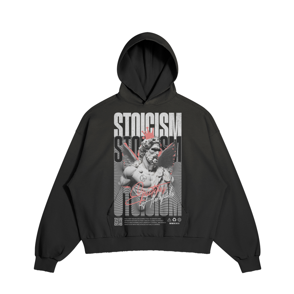 Men's Sun Faded Ripped Pocket Hoodie