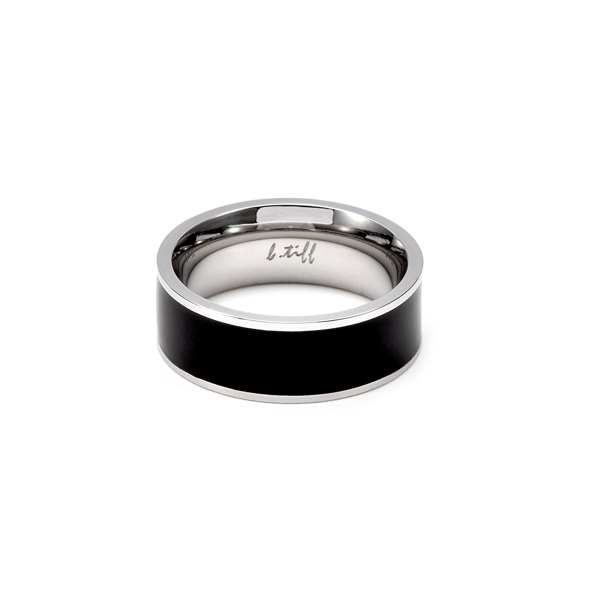 RG800WB B.Tiff Black Enamel Ring [Wide Band]