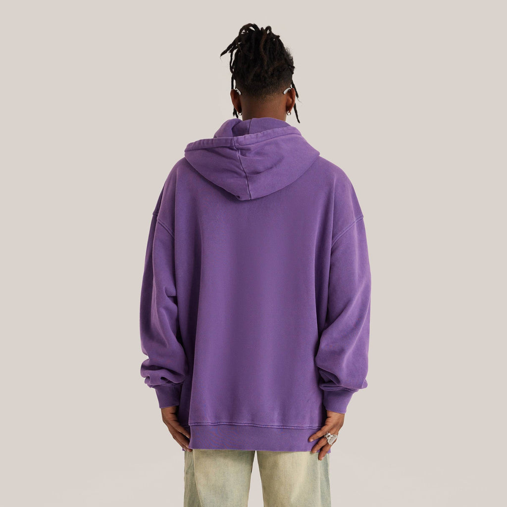 Men's Sun Faded Ripped Pocket Hoodie