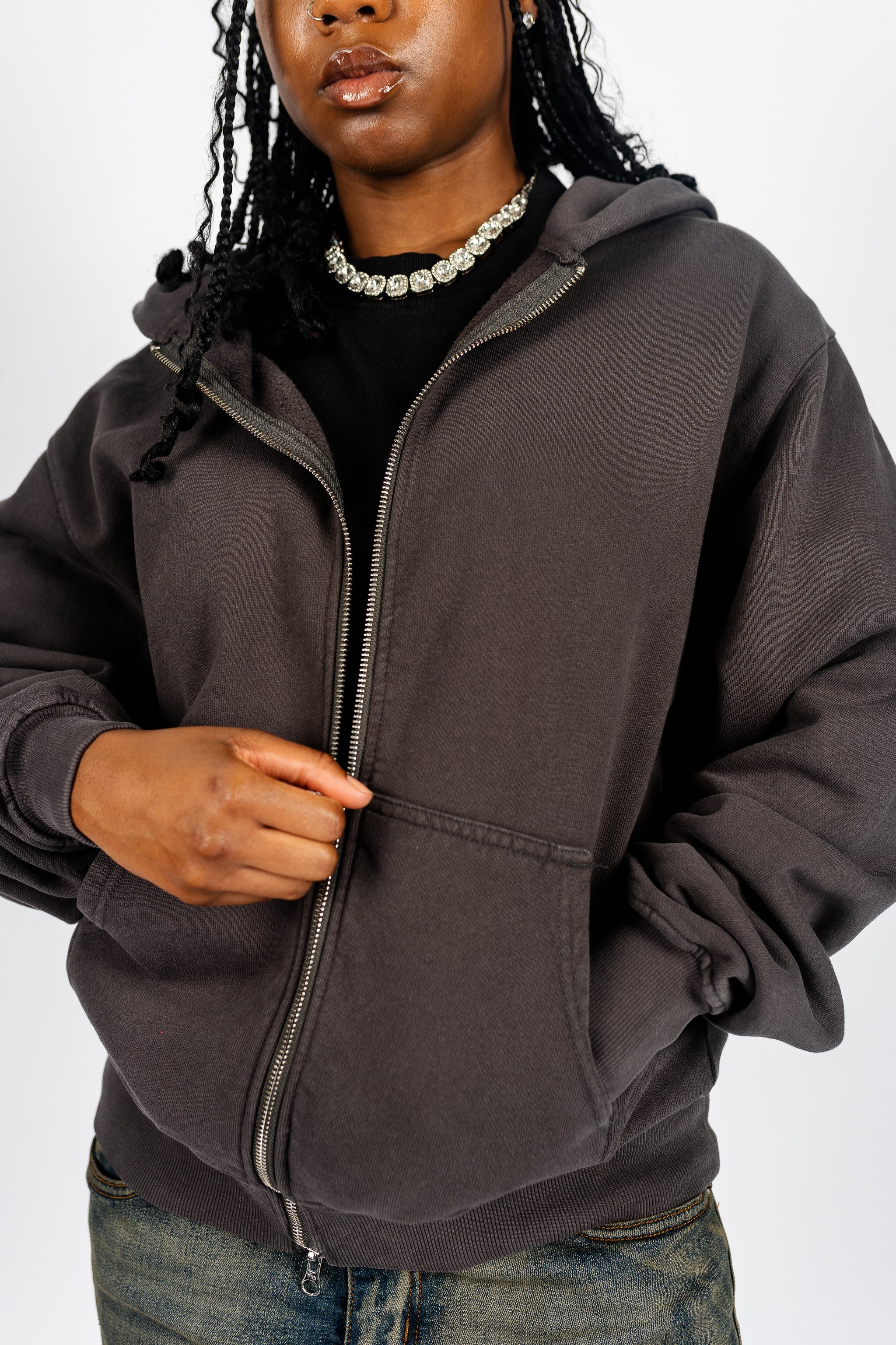 Shaka Wear Double Zip Up Fleece