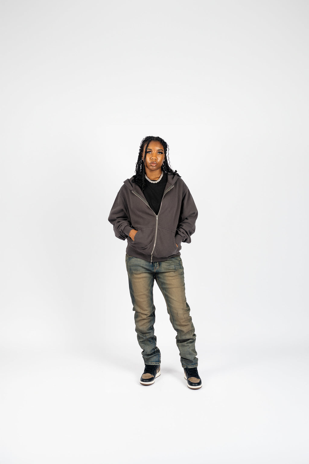 Shaka Wear Double Zip Up Fleece