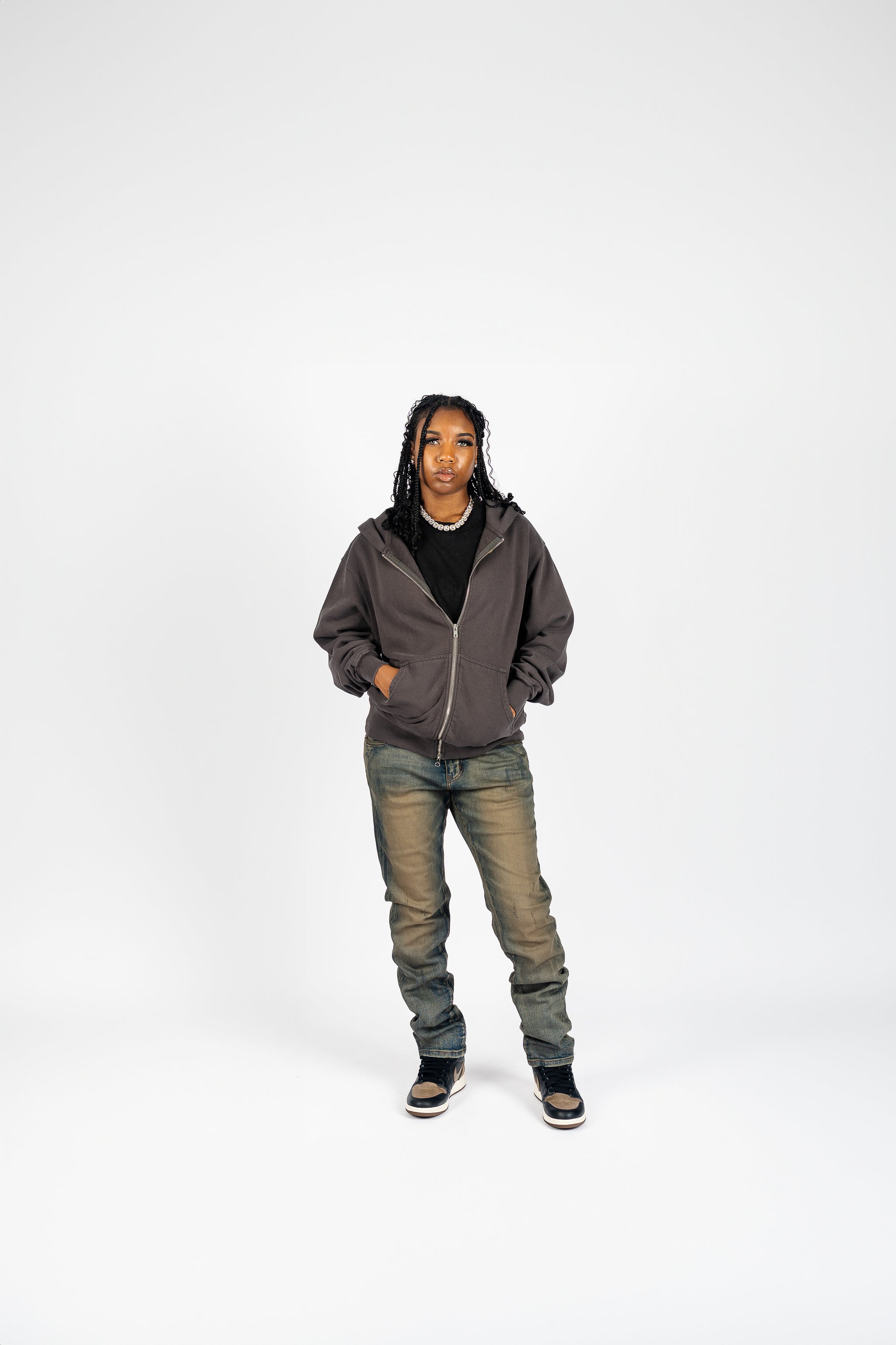 Shaka Wear Double Zip Up Fleece