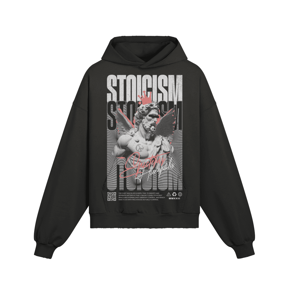 Men's Sun Faded Ripped Pocket Hoodie