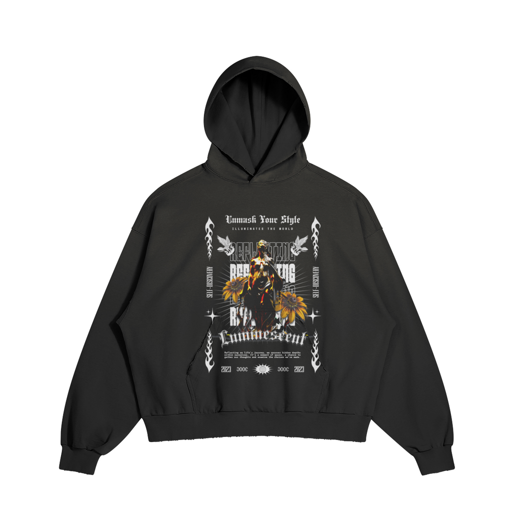 Men's Sun Faded Ripped Pocket Hoodie