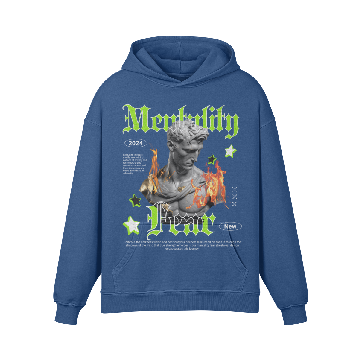 Men's Super Heavyweight Oversized Retro Hoodie