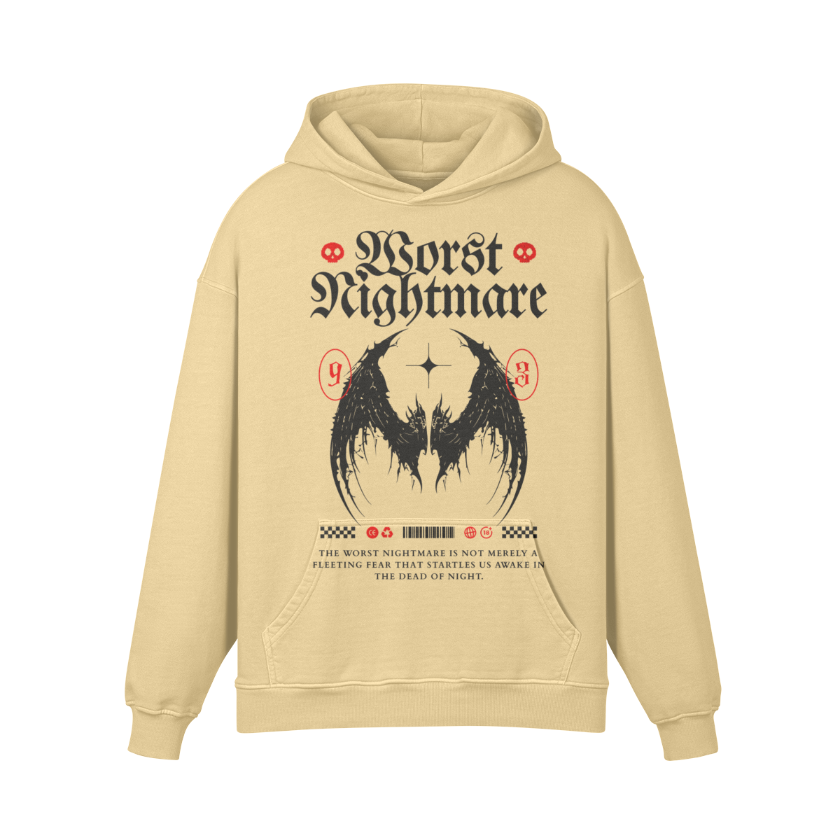 Men's Super Heavyweight Oversized Retro Hoodie
