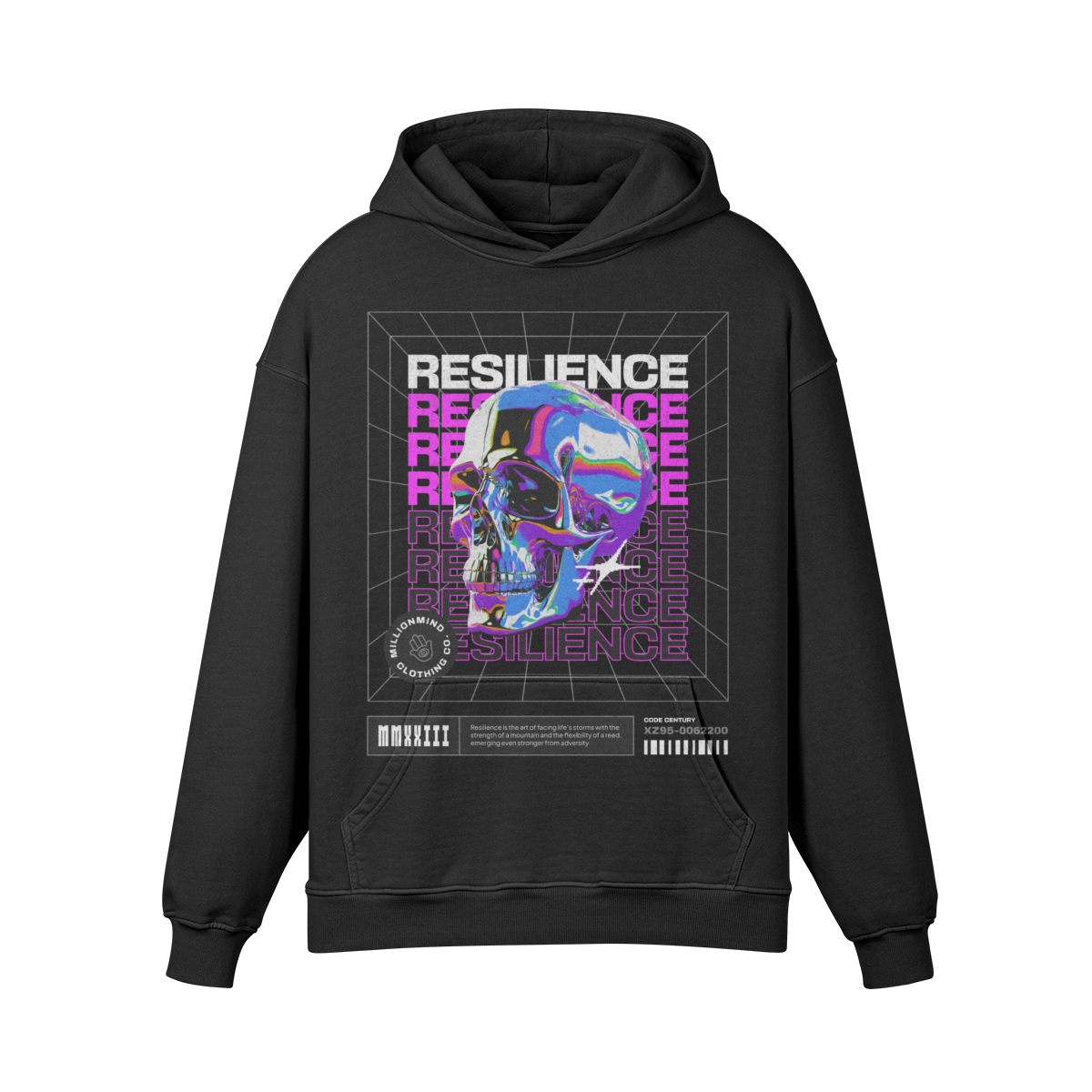 Men's Sun Faded Ripped Pocket Hoodie