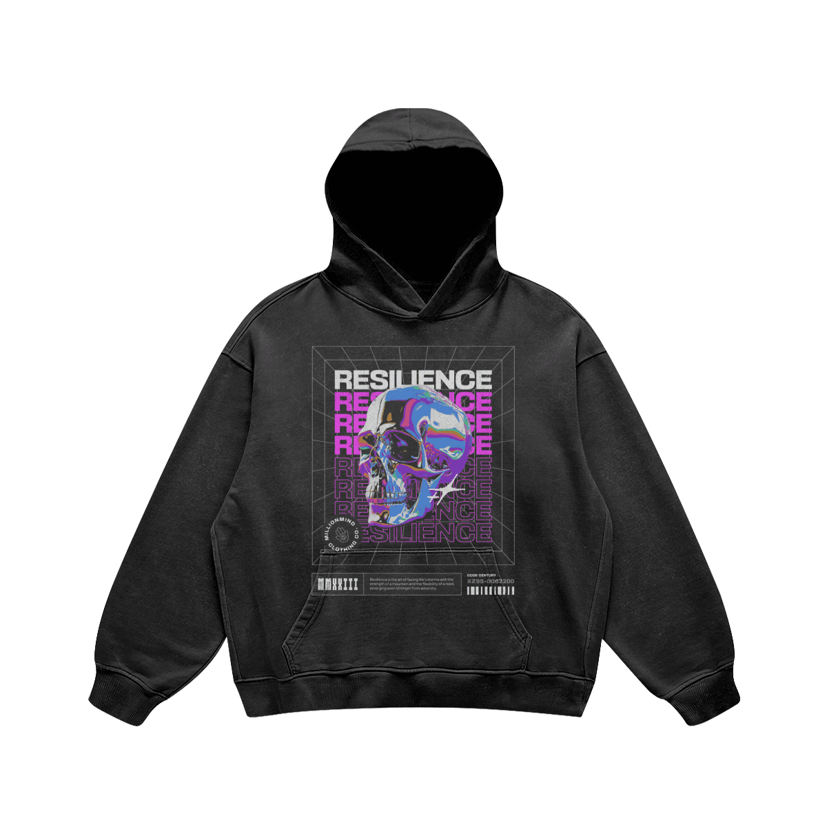 Men's Sun Faded Ripped Pocket Hoodie