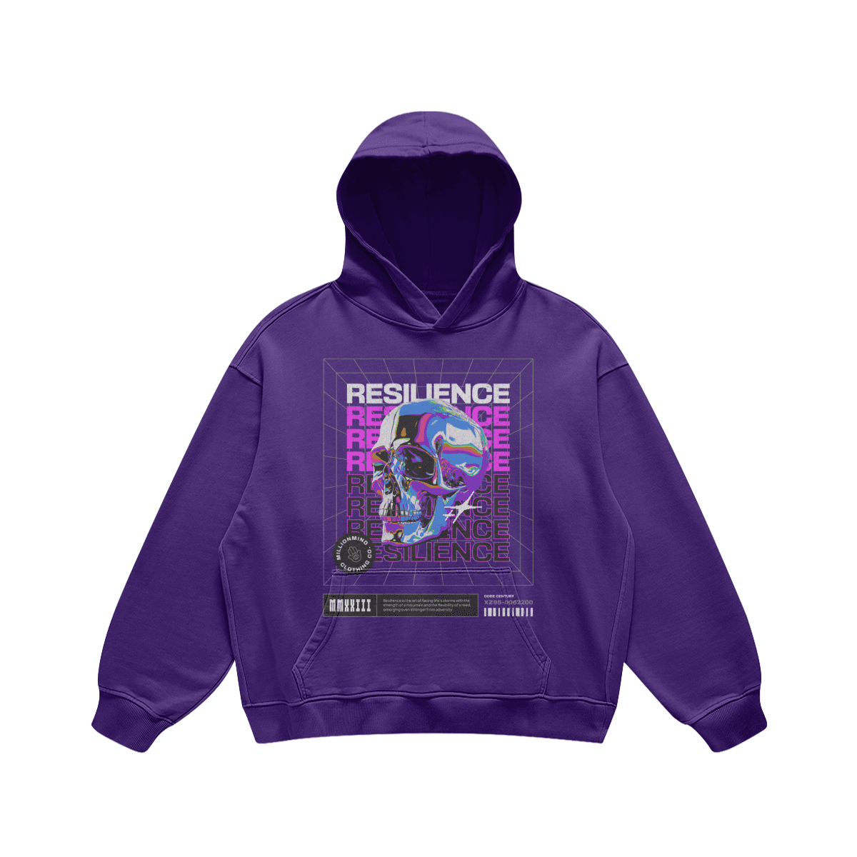 Men's Sun Faded Ripped Pocket Hoodie